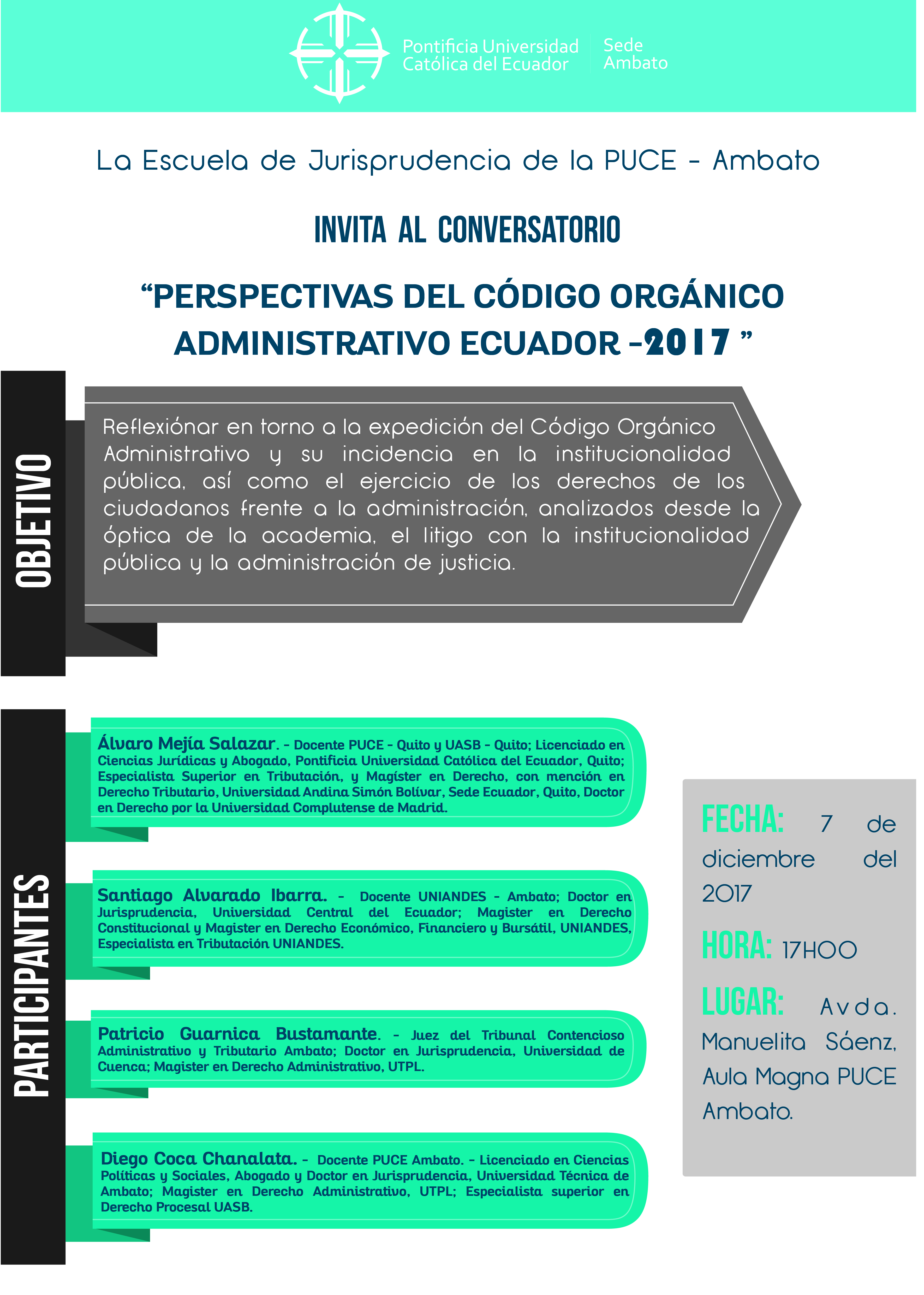 Conversatorio Perspectivas Del Codigo Organico Administrativo