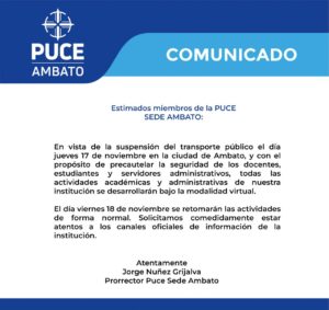 COMUNICADO 17/11/2022