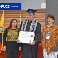 Prorrector de la PUCE Ambato, Dr. Jorge Nuñez Grijalva, recibe mención Doctor Honoris Causa