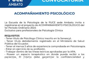 Convocatoria acompañamiento