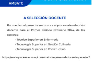 COMUNICADOS GENERALES PUCETEC 2024