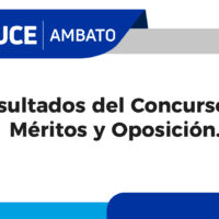 Resultados de Concurso de Méritos y Oposición