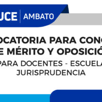 Concurso de Méritos y Oposición – Escuela de Jurisprudencia